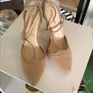 Shoe mint nude size 7.5 Suede leather pump